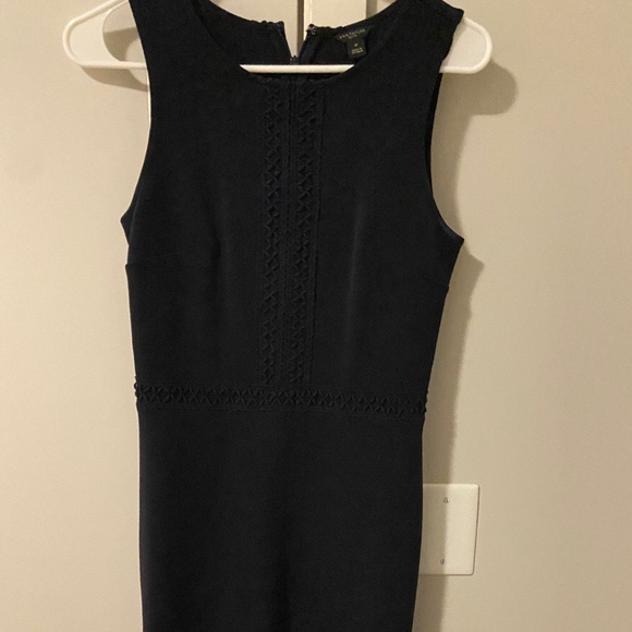 Ann Taylor Navy Sheath Dress | Size 0P - Picture 1 of 6